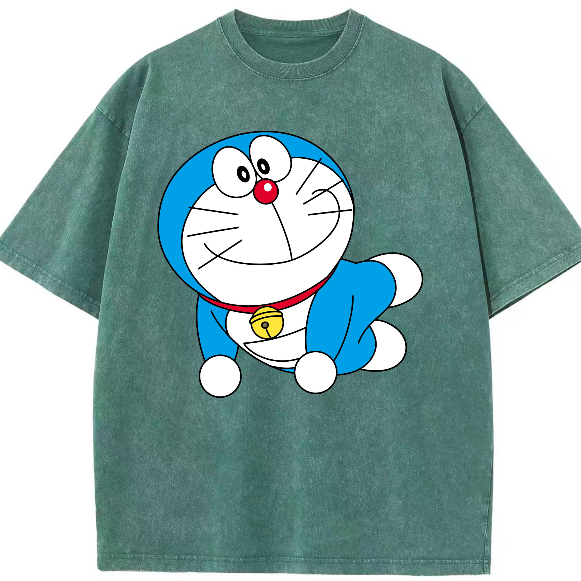 （画像用） ドラえもん Doraemon 綿100% ヴィンテージ風 半袖Tシャツ（フロントプリント）